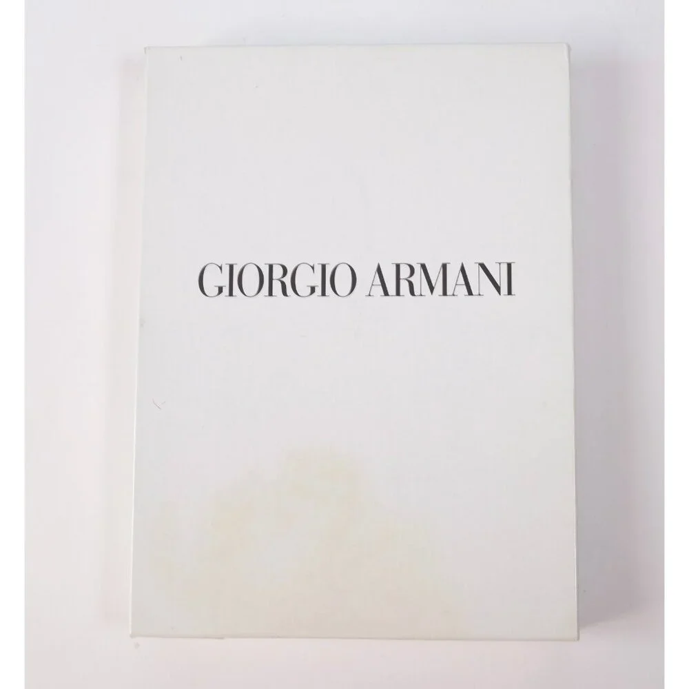 New Giorgio Armani crocodile alligator embossed travel portfolio bag